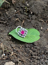 Load image into Gallery viewer, Handmade Square 10 mm sterling silver wire nosepin
