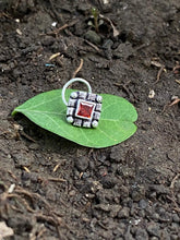 Load image into Gallery viewer, Handmade Square 10 mm sterling silver wire nosepin
