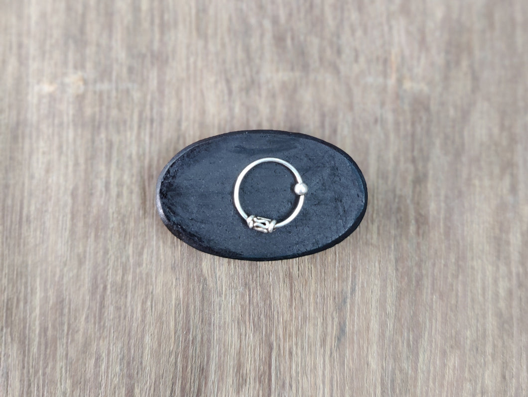 Sterling Silver 92.5 Nosering 10MM ANARO FASHIONS