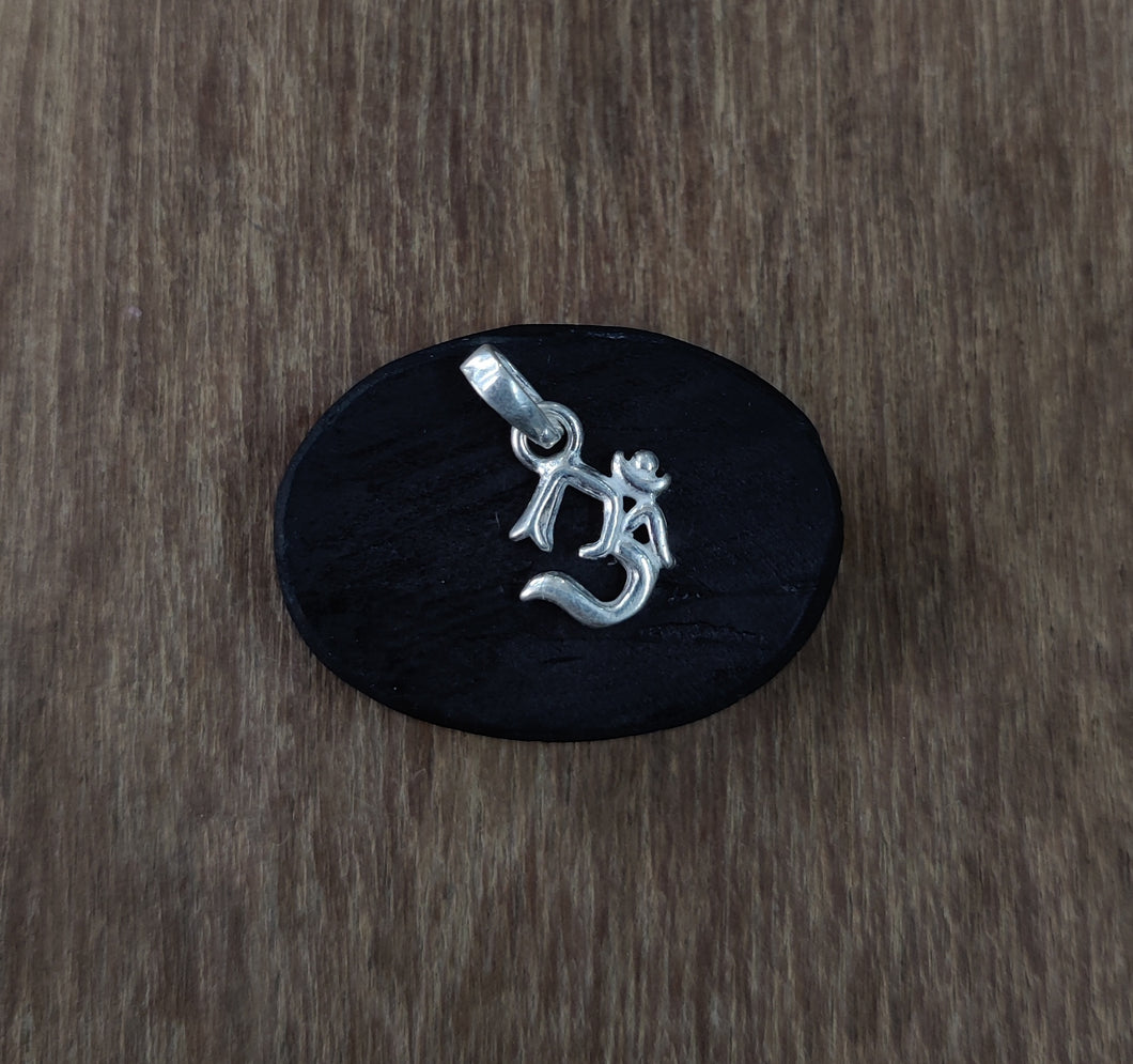 Om Pendant Small Sterling silver 92.5 . ANARO FASHIONS