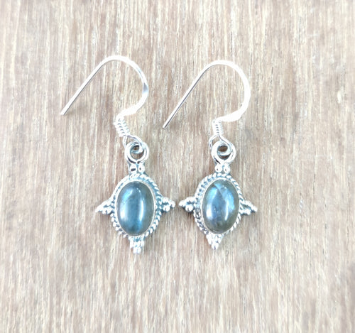 Labradorite Sterling Silver 92.5 Earing ANARO FASHIONS