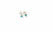 Load image into Gallery viewer, 3mm Sterling silver 92.5 Zircon ear studs for upper / helix piercing ANARO FASHIONS

