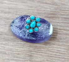 Load image into Gallery viewer, Eight Stone Sterling Silver 92.5 Wire Nosepin with Semiprecious stones ANARO FASHIONS
