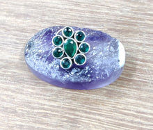 Load image into Gallery viewer, Eight Stone Sterling Silver 92.5 Wire Nosepin with Semiprecious stones ANARO FASHIONS
