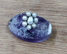 Load image into Gallery viewer, Eight Stone Sterling Silver 92.5 Wire Nosepin with Semiprecious stones ANARO FASHIONS
