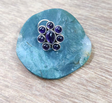 Load image into Gallery viewer, Eight Stone Sterling Silver 92.5 Wire Nosepin with Semiprecious stones ANARO FASHIONS
