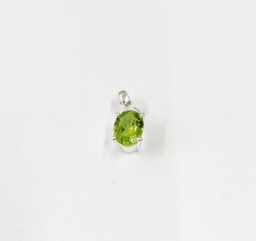 Peridot Stone Pendant Sterling silver 92.5 . ANARO FASHIONS