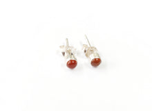 Load image into Gallery viewer, Semiprecious stones Sterling Silver 92.5 Studs for upper piercing / helix piercing ANARO FASHIONS
