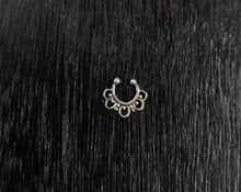 Load image into Gallery viewer, Without Pierced Septum ring sterling Silver 92.5 ANARO FASHIONS
