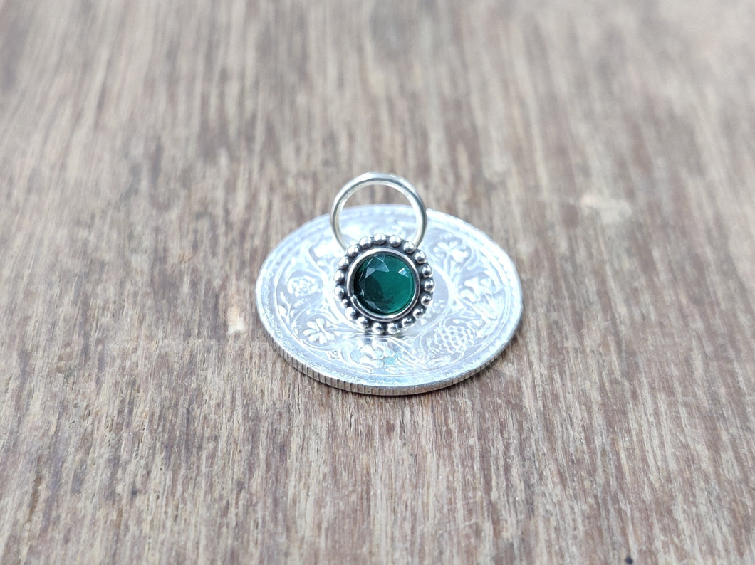 Round Sterling 92.5 Wire Nosepin ANARO FASHIONS