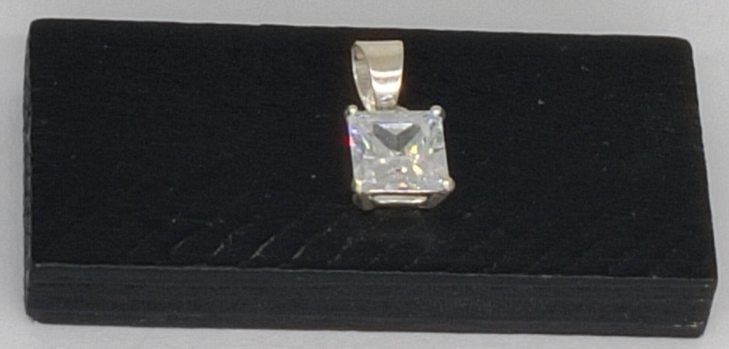 Square Shining zircon Pendant ANARO FASHIONS