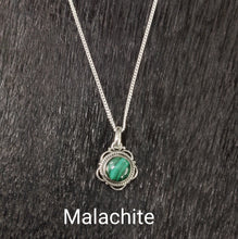 Load image into Gallery viewer, Flower stone Sterling silver 92.5 Pendant ANARO FASHIONS
