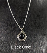 Load image into Gallery viewer, Flower stone Sterling silver 92.5 Pendant ANARO FASHIONS
