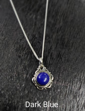 Load image into Gallery viewer, Flower stone Sterling silver 92.5 Pendant ANARO FASHIONS

