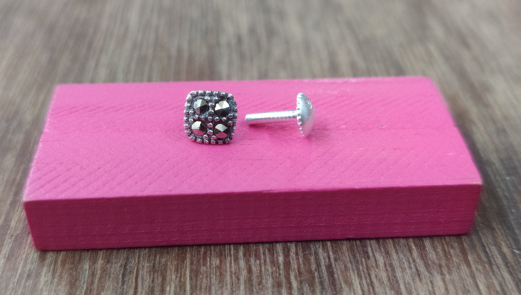 Mercasite Screw sterling Silver nosepin