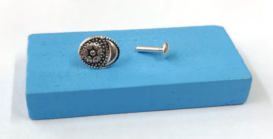 Screw sterling Silver nosepin