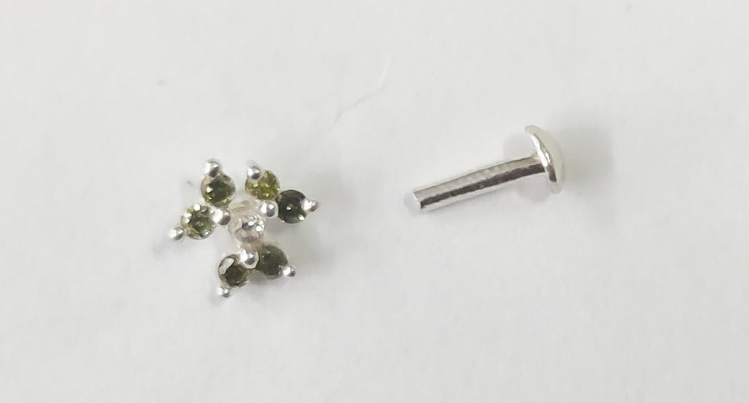 Screw sterling Silver nosepin
