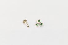 Load image into Gallery viewer, Zircon Screw sterling Silver nosepin
