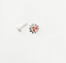Load image into Gallery viewer, Zircon Screw sterling Silver nosepin
