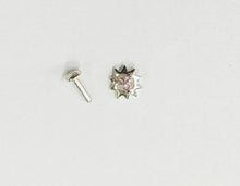 Load image into Gallery viewer, Zircon Screw sterling Silver nosepin
