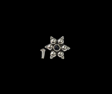 Load image into Gallery viewer, Star 16 mm Screw sterling Silver nosepin
