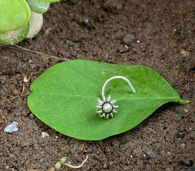 6 mm sterling silver 92.5 wire nosepin