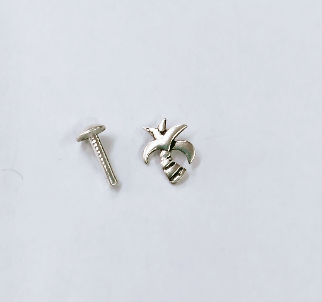 Tree Screw sterling Silver nosepin