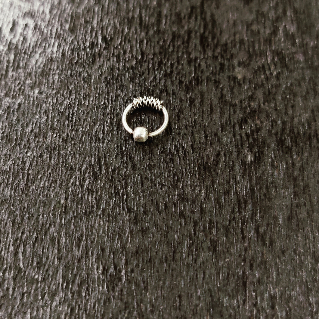 8mm Sterling Silver 92.5 Nosering