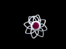 Load image into Gallery viewer, Flower Sterling Silver Wire92.5  Nosepin ANARO FASHIONS
