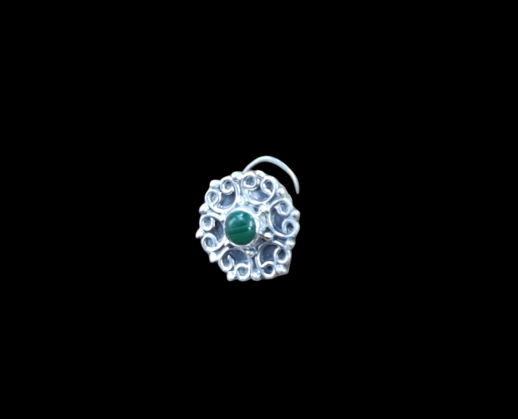 Roza sterling Silver  92.5 Wire Nosepin ANARO FASHIONS