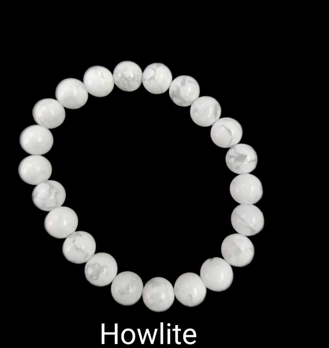 Howlite Unisex Stone Bracelet