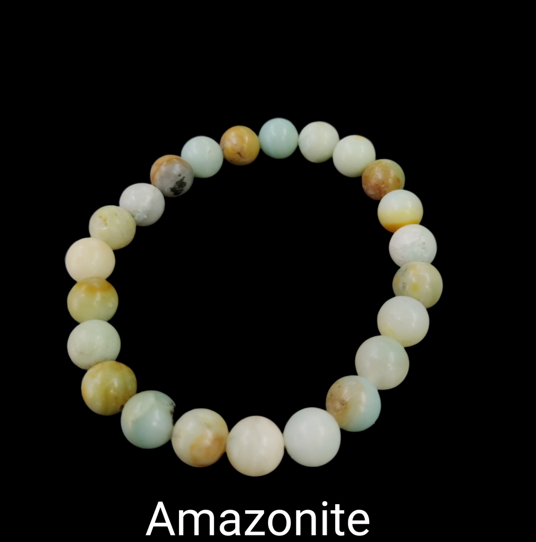 Ammazonite Unisex Stone Bracelet