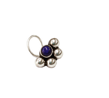 Load image into Gallery viewer, Moon Sterling Silver 92.5 wire Nosepin ANARO FASHIONS
