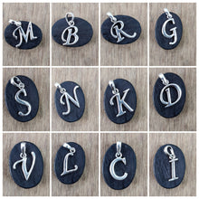 Load image into Gallery viewer, Unisex Sterling Silver 92.5 Alphabet Pendant ANARO FASHIONS
